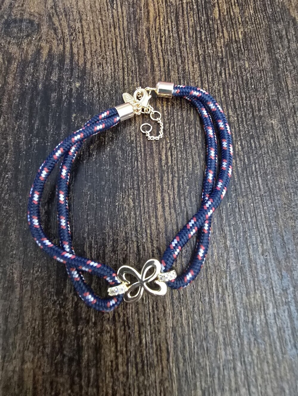 NWOT! Anthropologie, Maeve Cord Bracelet, Navy Colorway, MSRP $42